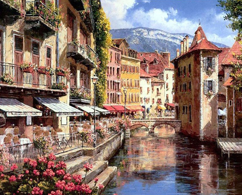 Venice Water City Paint by Numbers