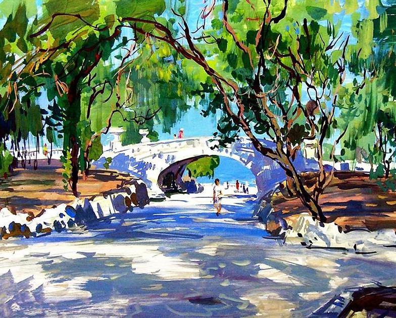 Vintage Europe Street Paint by Numbers