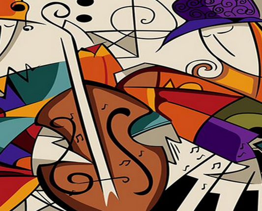 Violinist Painting Paint by Numbers