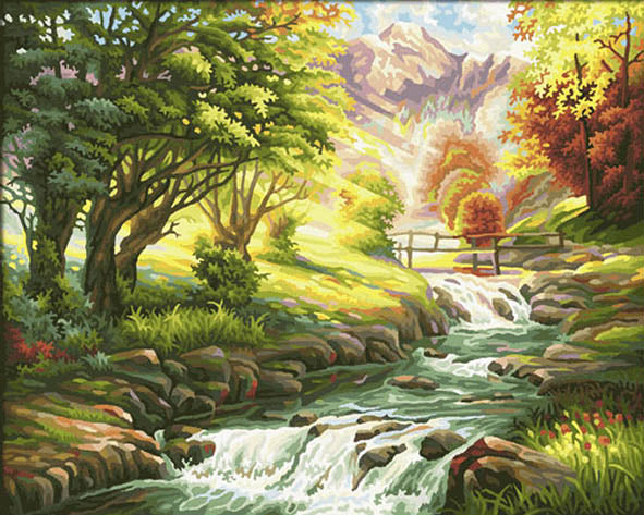 Running Water Paint by Numbers