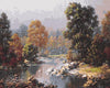 Water Stream &amp; Forest Trees Painting Kit