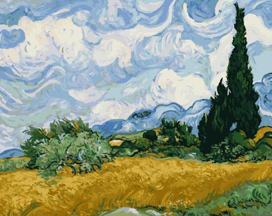 Wheat Field Paint by Numbers