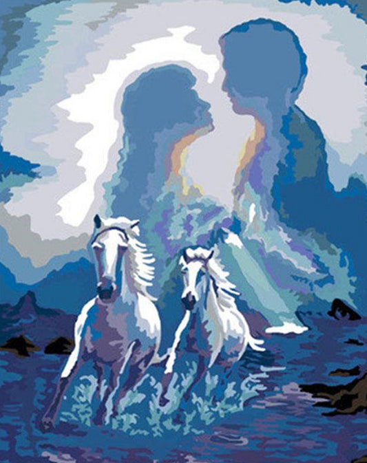  Abstract Couple Paint by Numbers