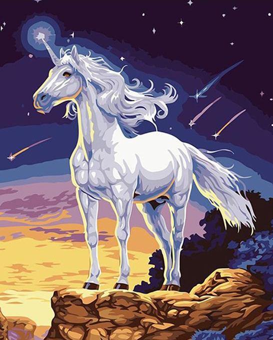 Unicorn Fantasy Painting by Numbers