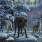 Wolves Howling Paint by Numbers
