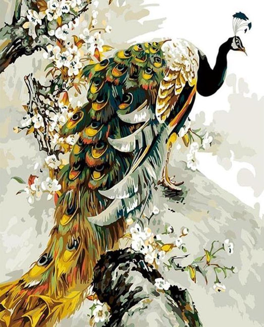 Wonderful Peacock Paint by Numbers