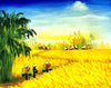 Yellow Fields Paint by Numbers