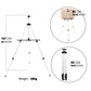 Silver Aluminum Portable Easel