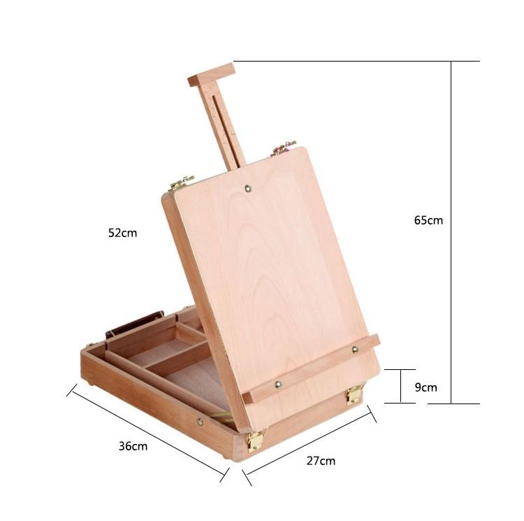 Wooden Painting Easel with Storage