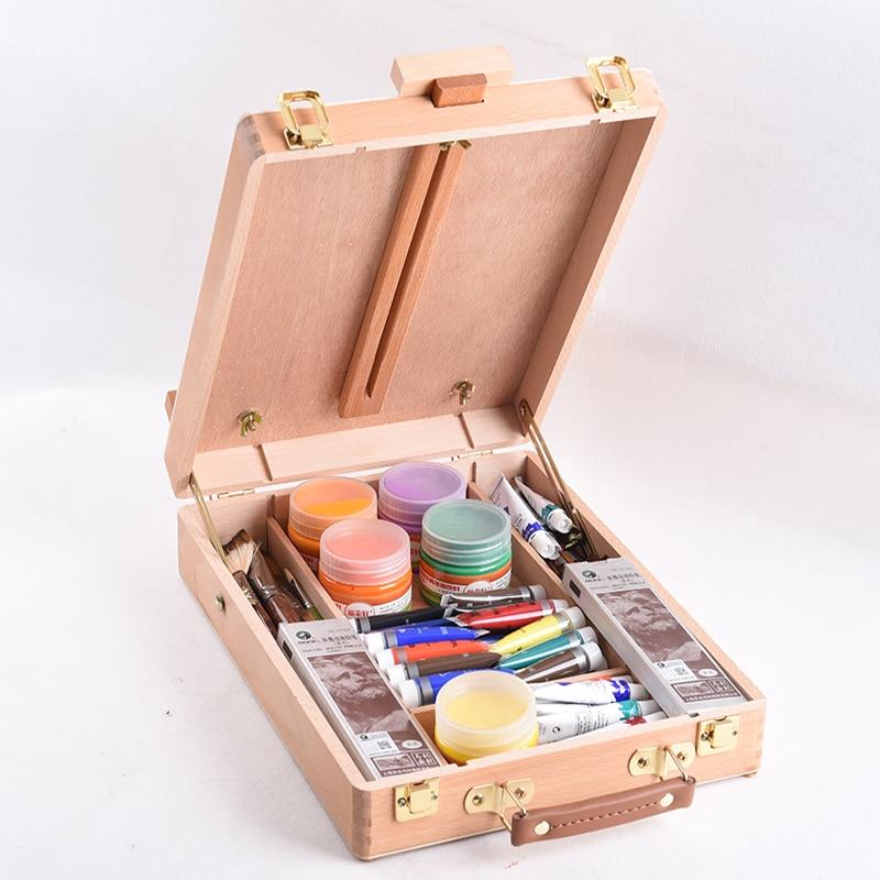 Wooden Painting Easel with Storage