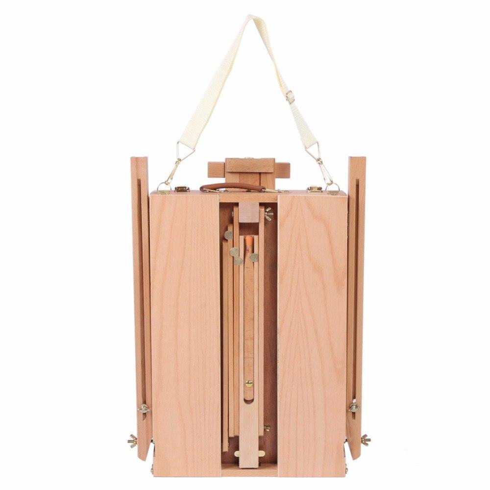 French Easel Wooden Sketch Box Portable Folding Durable Artist